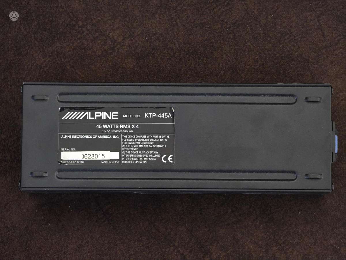Alpine KTP-445A, sound amplifiers