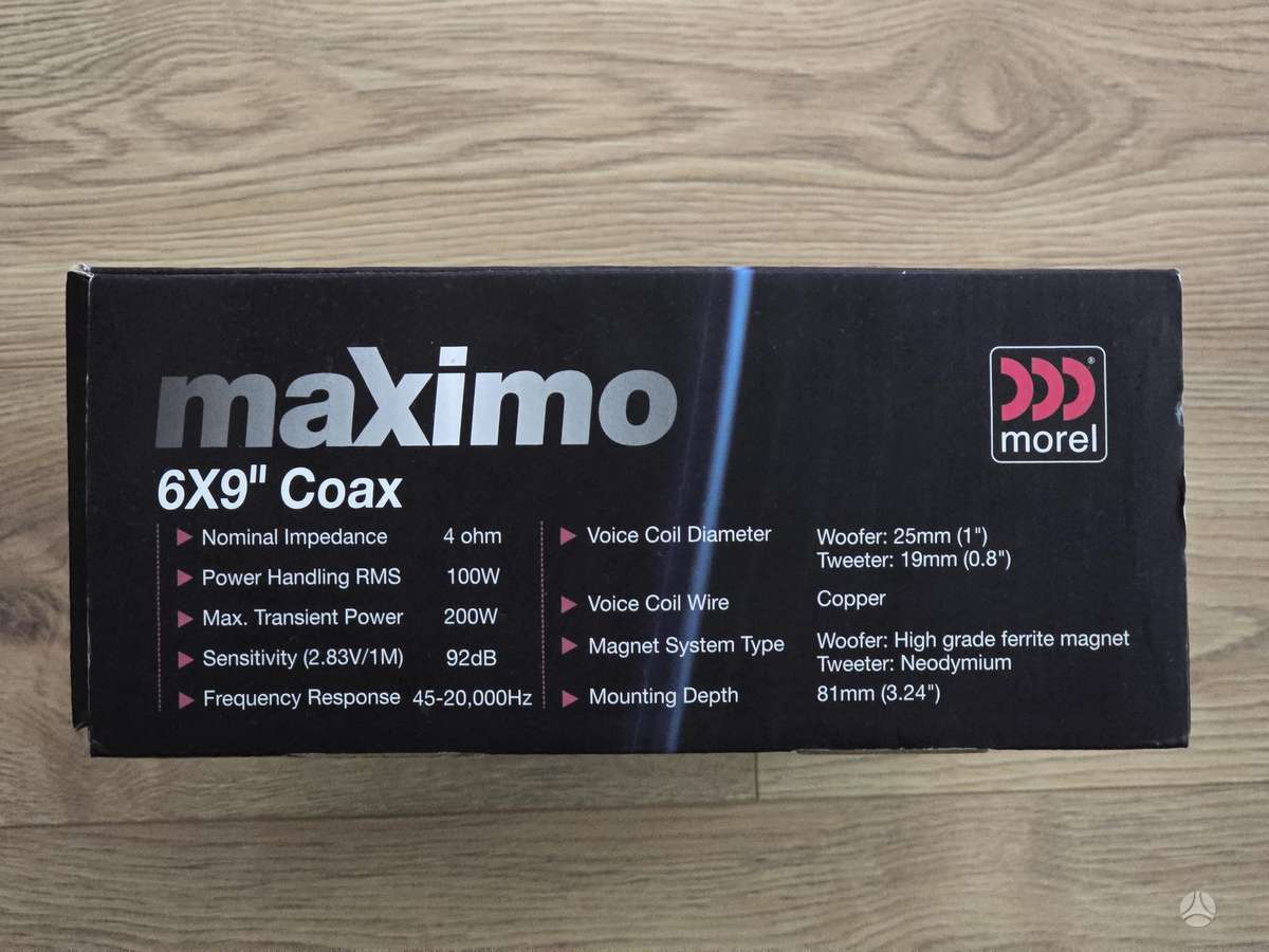 Morel Maximo, loudspeakers