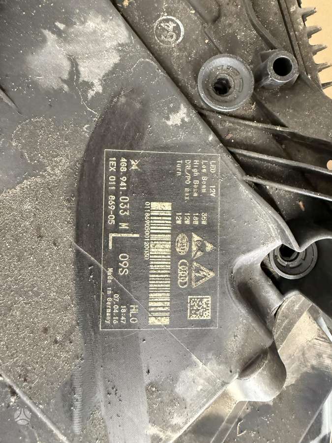 Audi A7, 4G8.941.033M, Usa be defektu pilnas su blokeliais