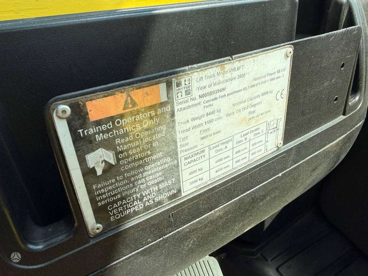 Hyster H5.0FT, forklifts
