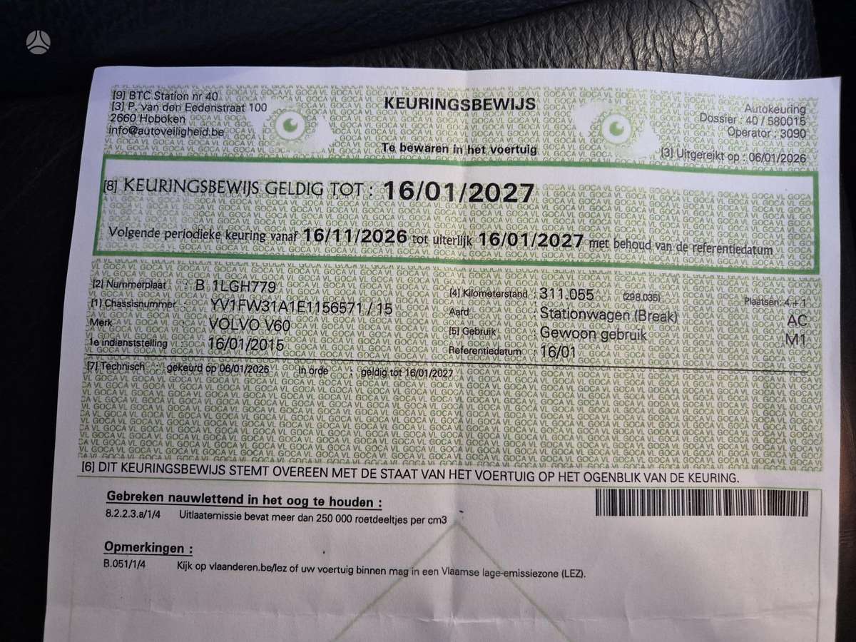 Volvo V60, 2.0 l., universalas