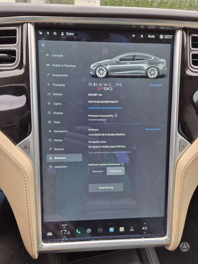 Tesla Model S, 90 kWh, saloon / sedan