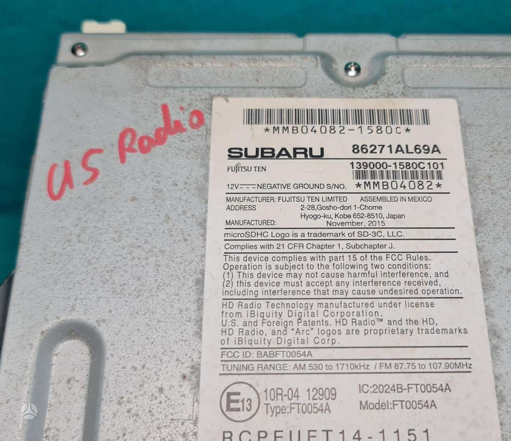 Subaru Outback, 86271AL69A