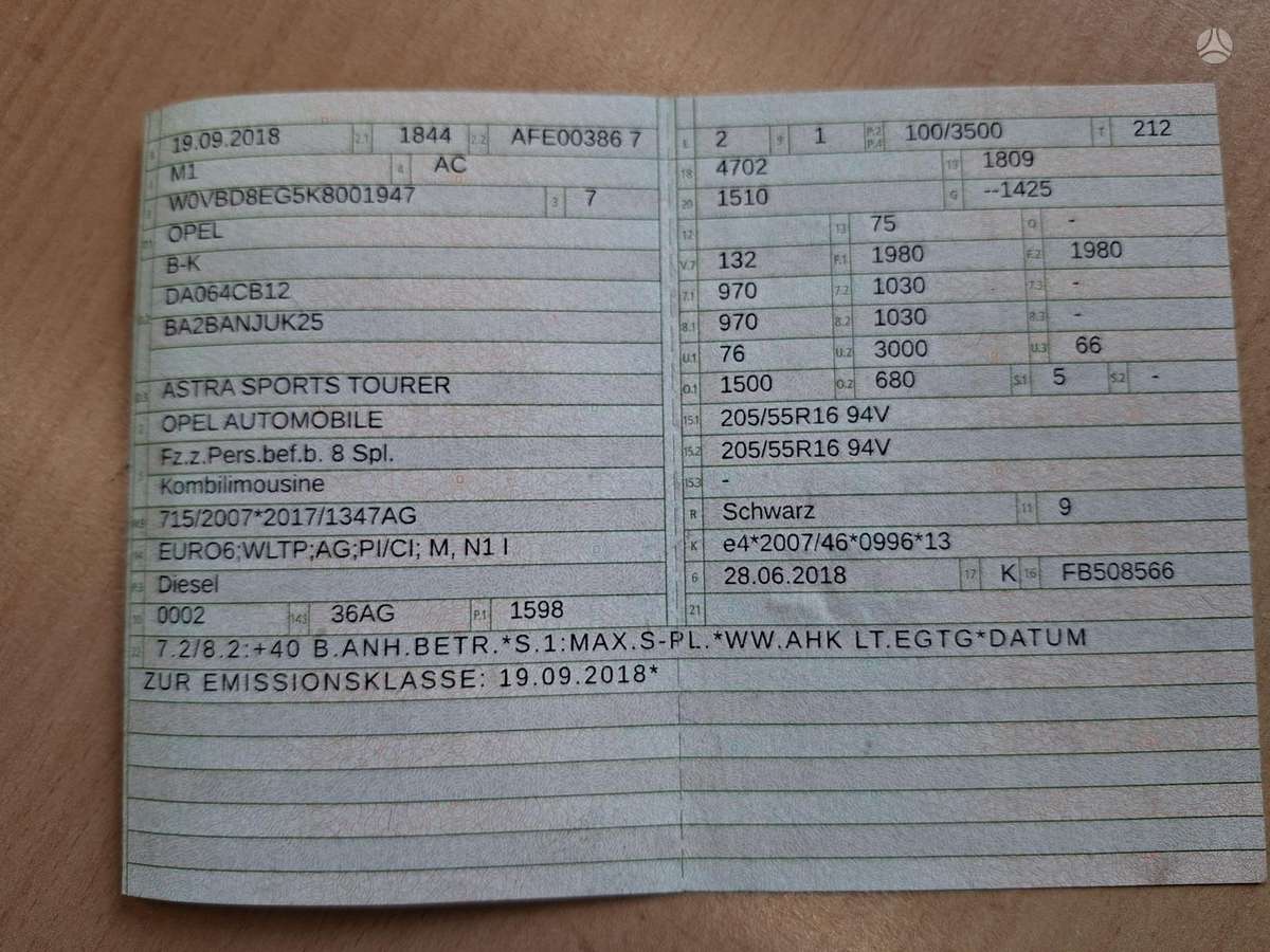 Opel Astra, 1.6 l., Универсал