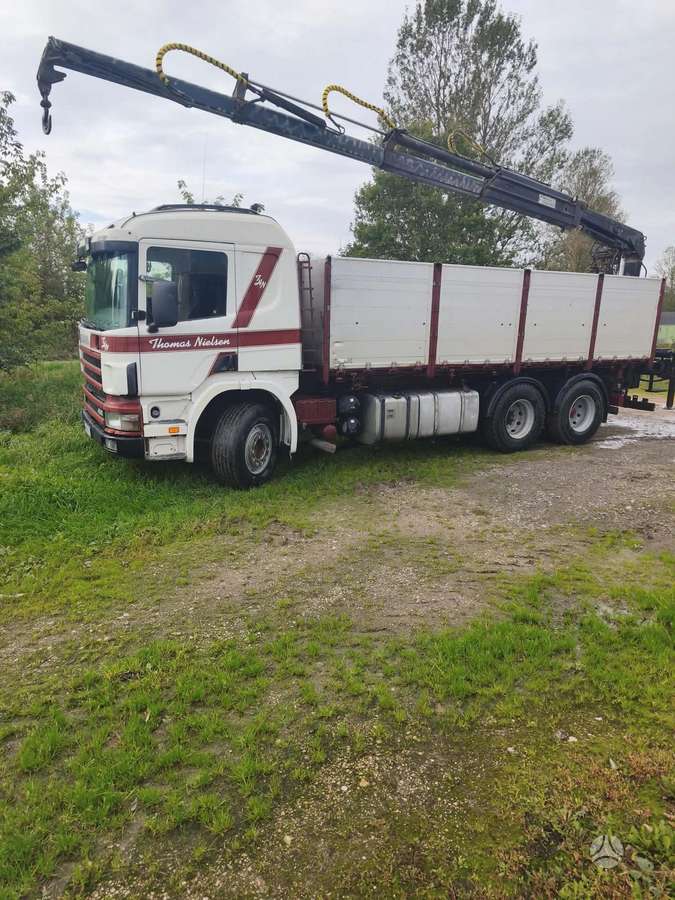 Scania 124, dumpers with crane
