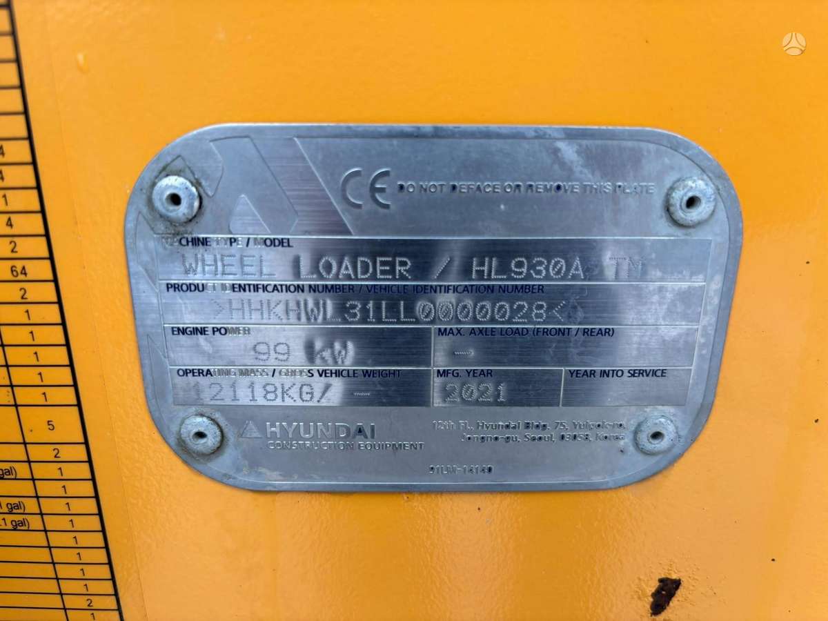 Hyundai HL 930 A TM, frontal loader