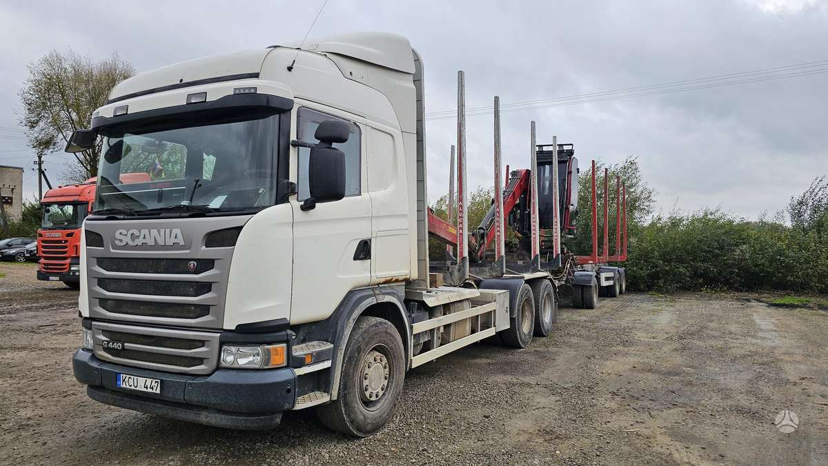 Scania G440, timber trucks