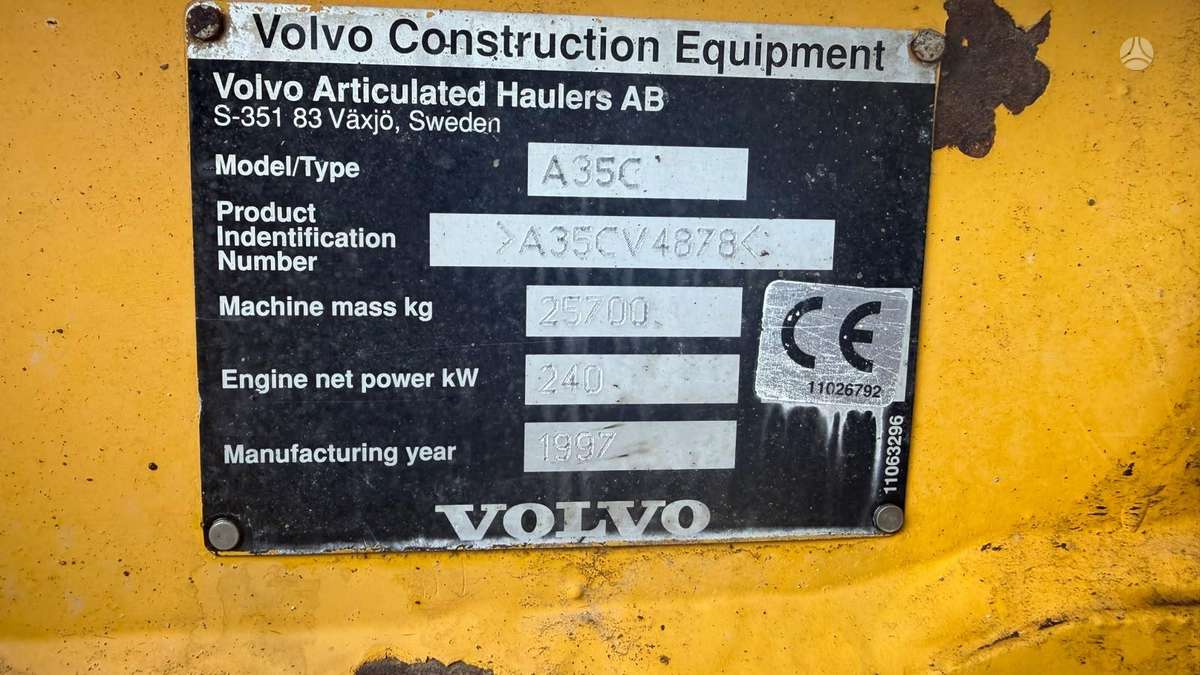 Volvo A35C, самосвалы
