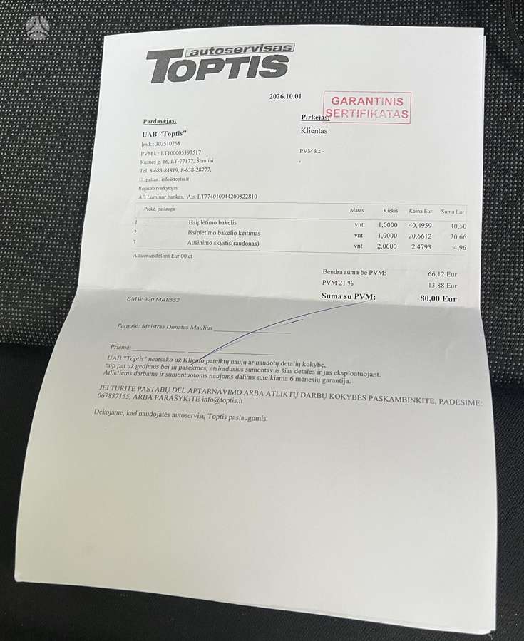 BMW 320, 2.0 l., universalas