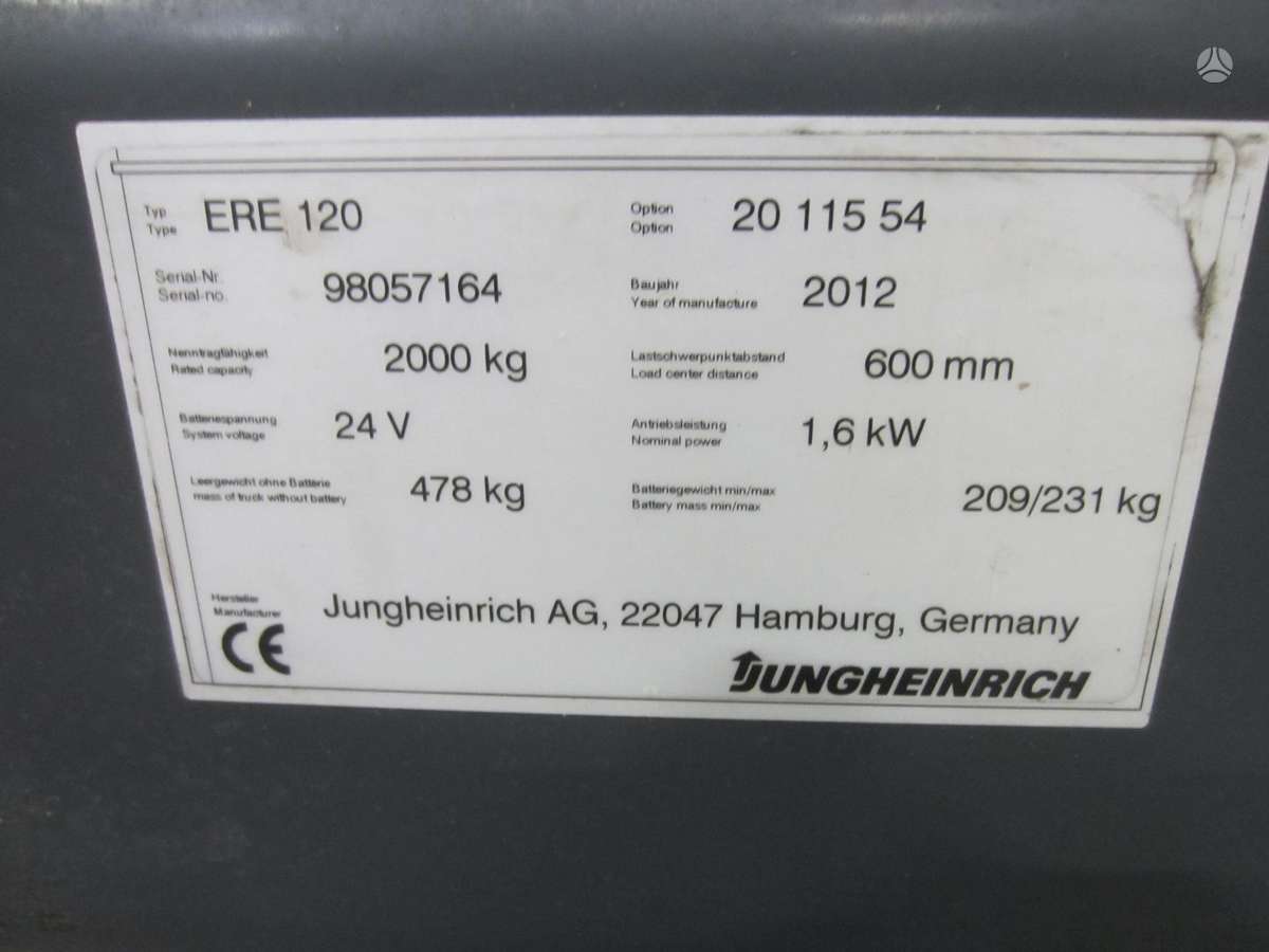 Jungheinrich ERE120, warehouse equipment