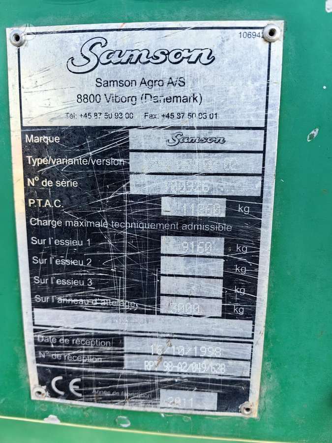 Samson SP 15, manure shakers, compost shredders