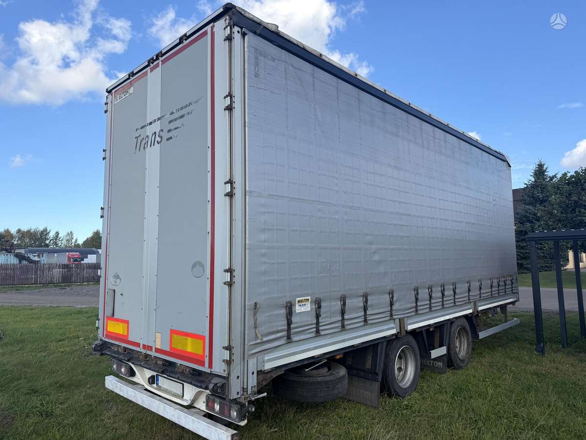 Wielton R19.5 SAF/disk, curtainsider with dropside
