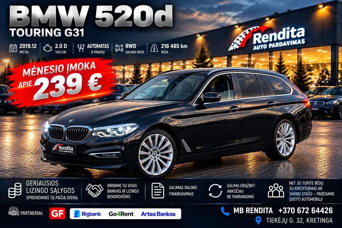BMW 520, 2.0 l., universalas