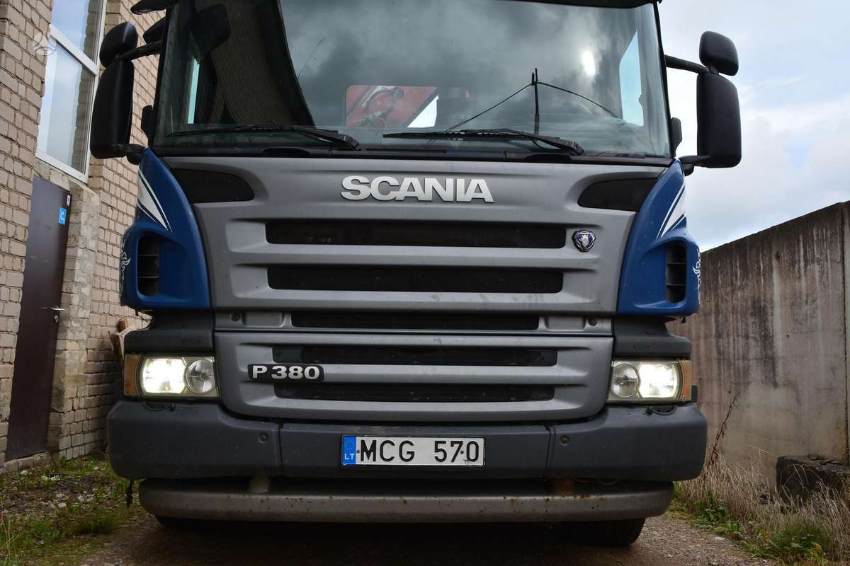 Scania P380, самосвалы с прицепoм