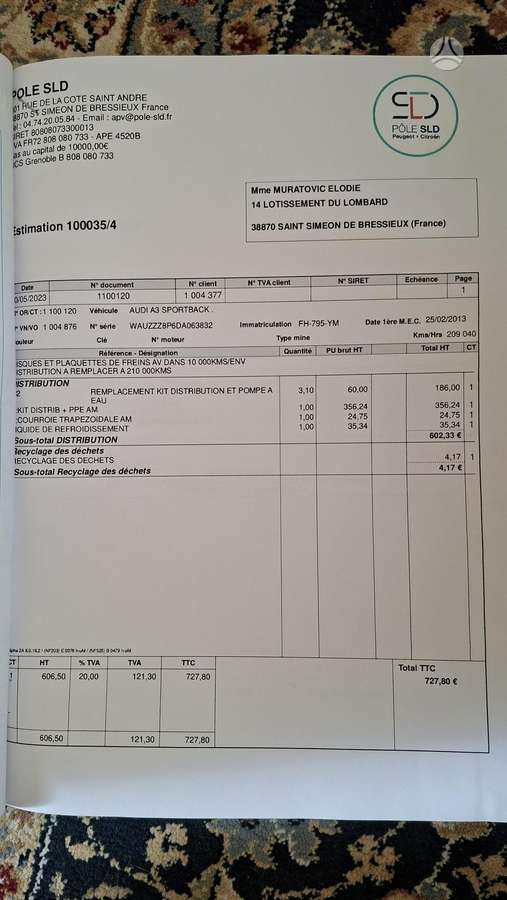 Audi A3, 1.6 l., hatchback