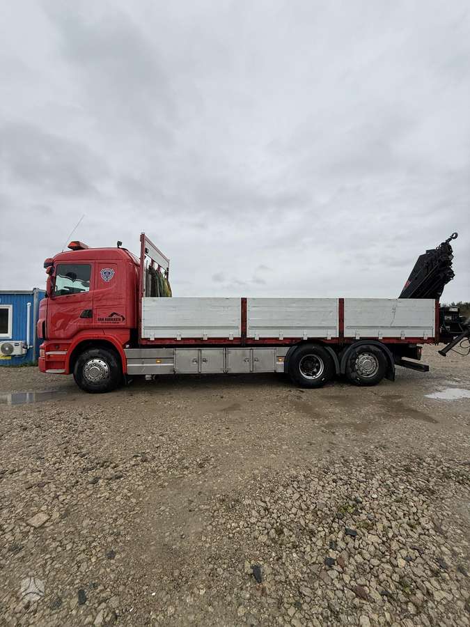 Scania R480, с краном
