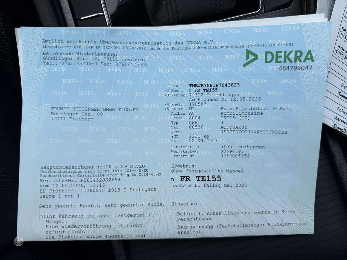 Skoda Superb, 2.0 l., Универсал
