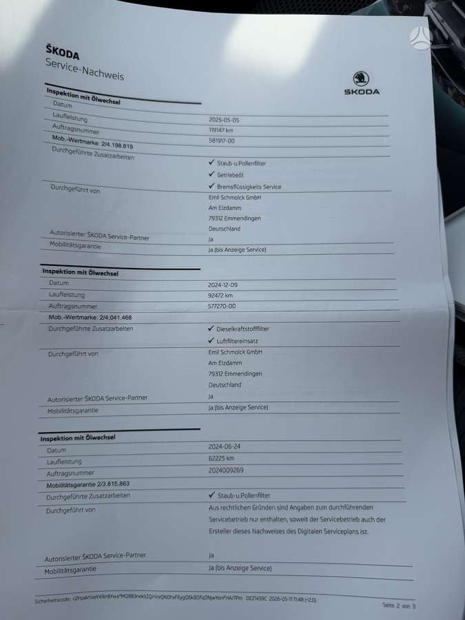 Skoda Superb, 2.0 l., Универсал