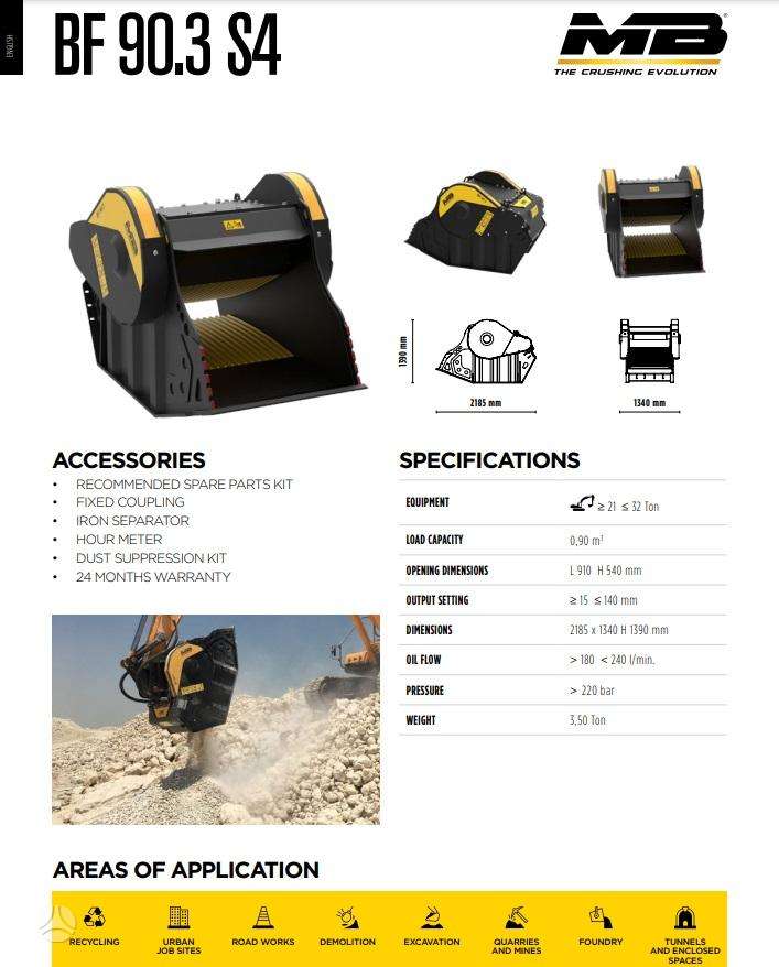 -Kita- MB BF90. S4, дробилки / измельчители