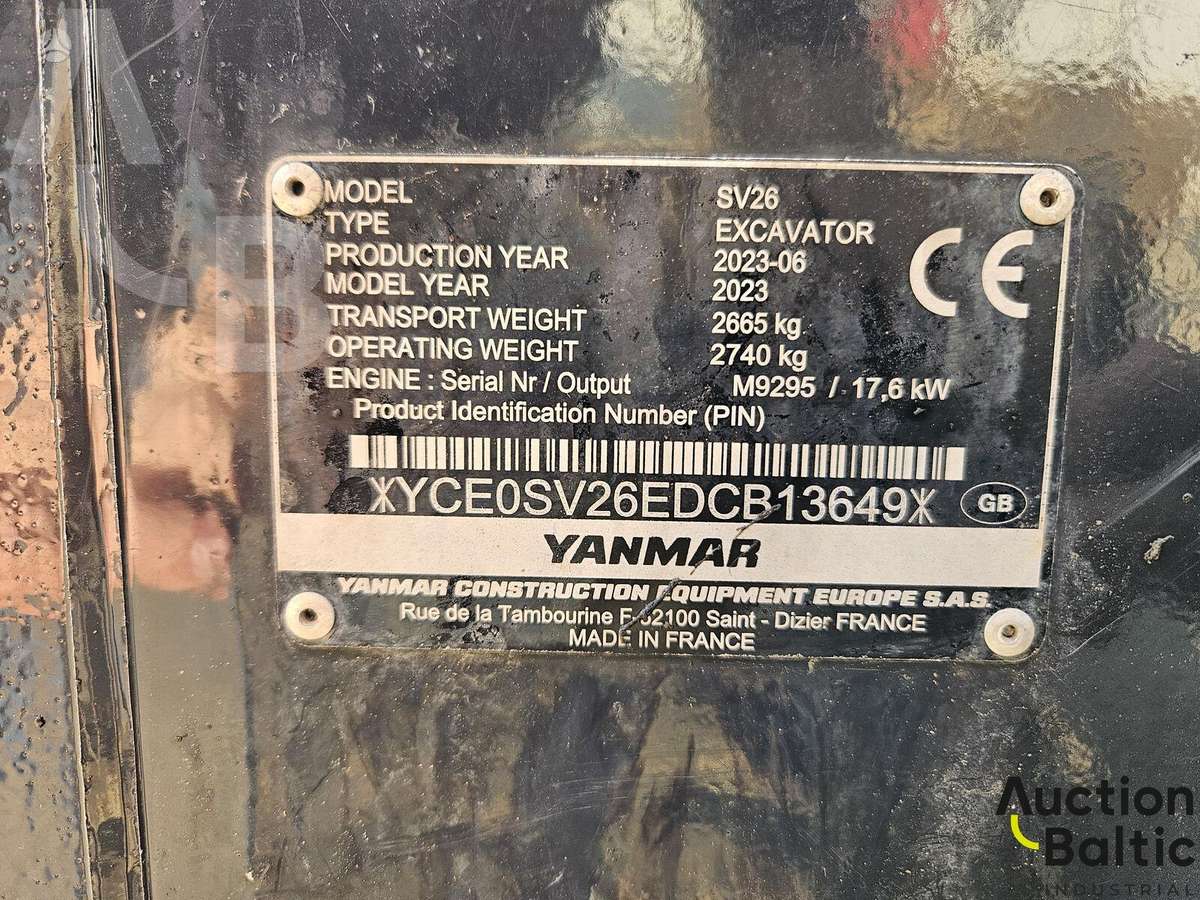 Yanmar SV 26, мини-экскаваторы