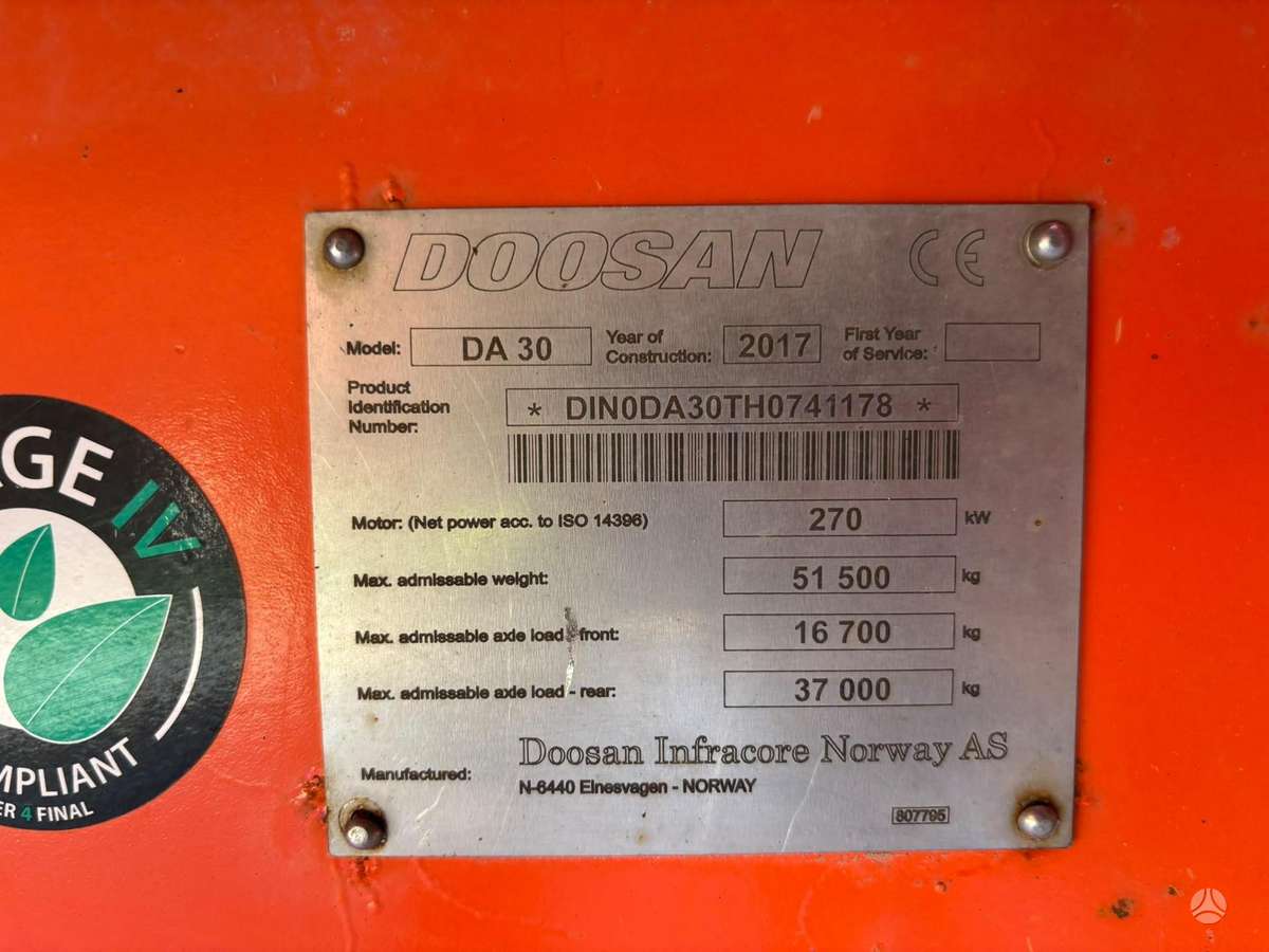 Doosan DA 30 6x6, dumpers / tippers
