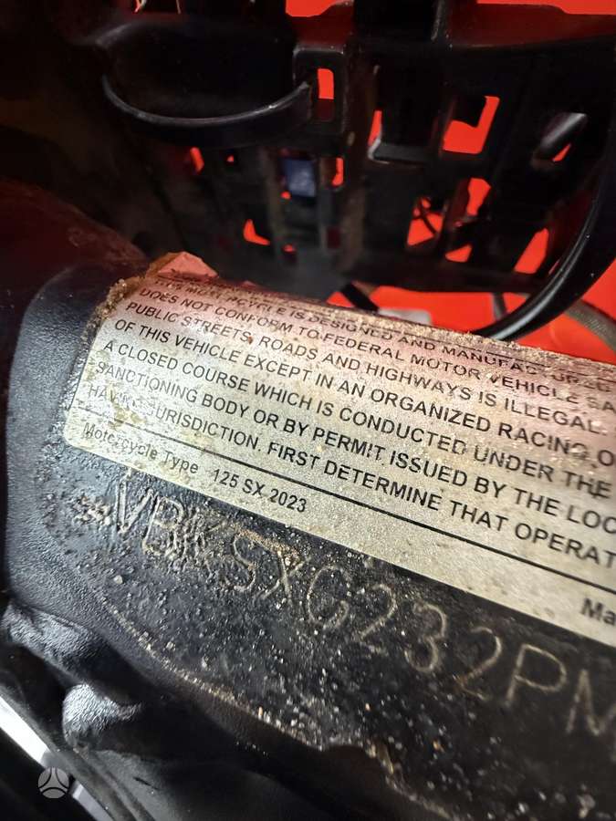 KTM SX 125cc, motocross