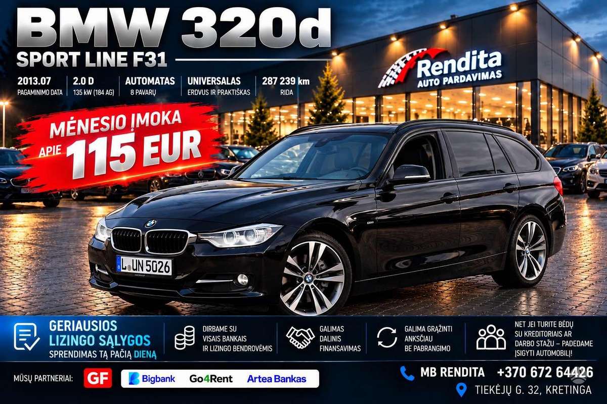 BMW 320, 2.0 l., universalas