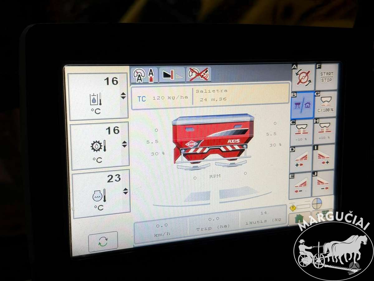 Kuhn Axis 50.2 H-EMC-W, 4200 ltr., spreaders