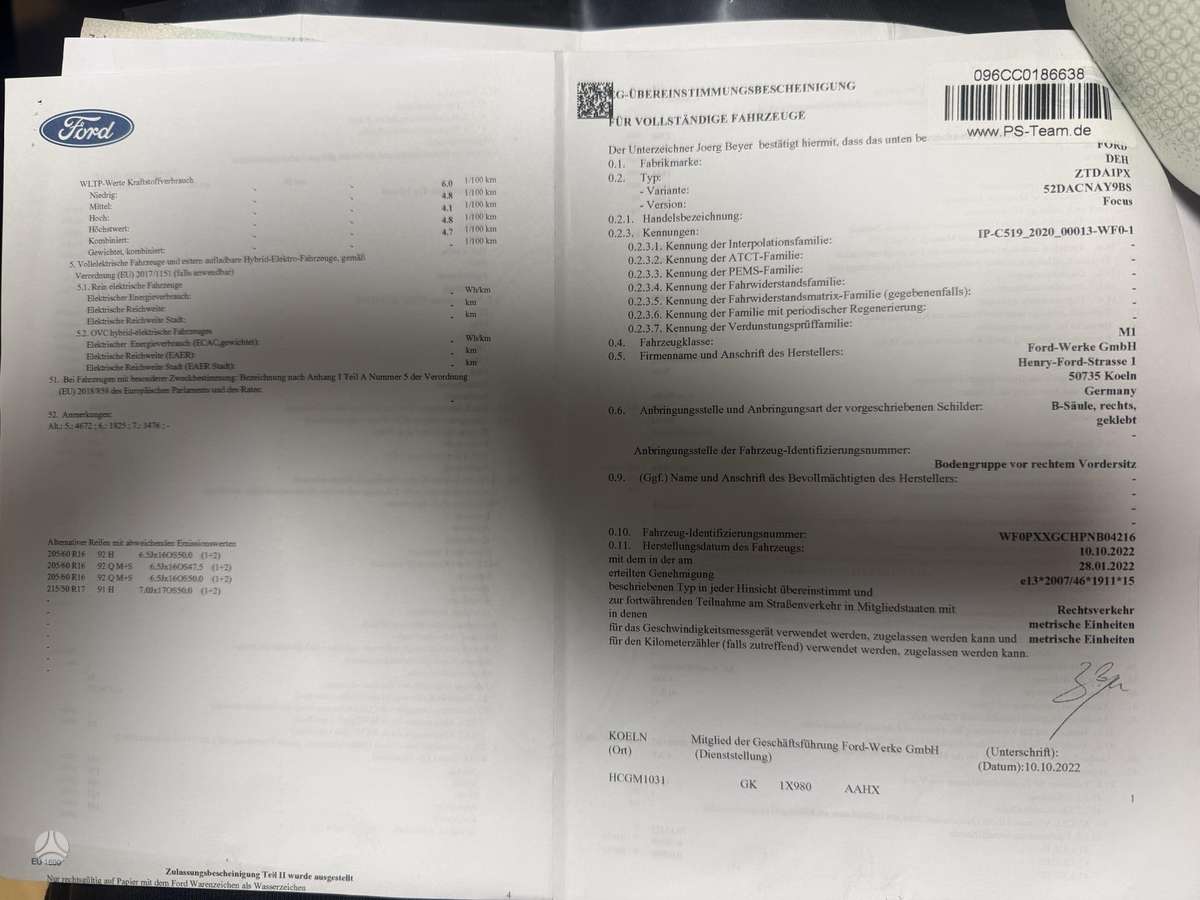 Ford Focus, 1.5 l., Универсал