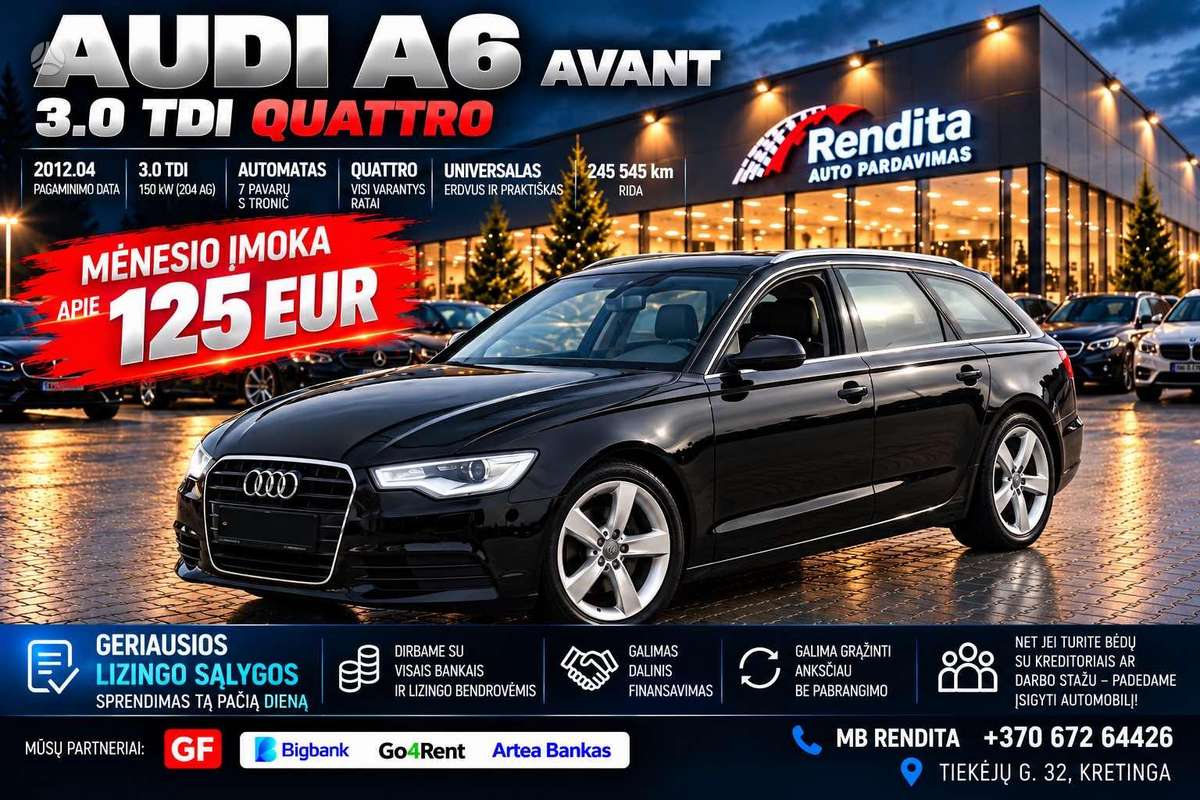 Audi A6, 3.0 l., universalas