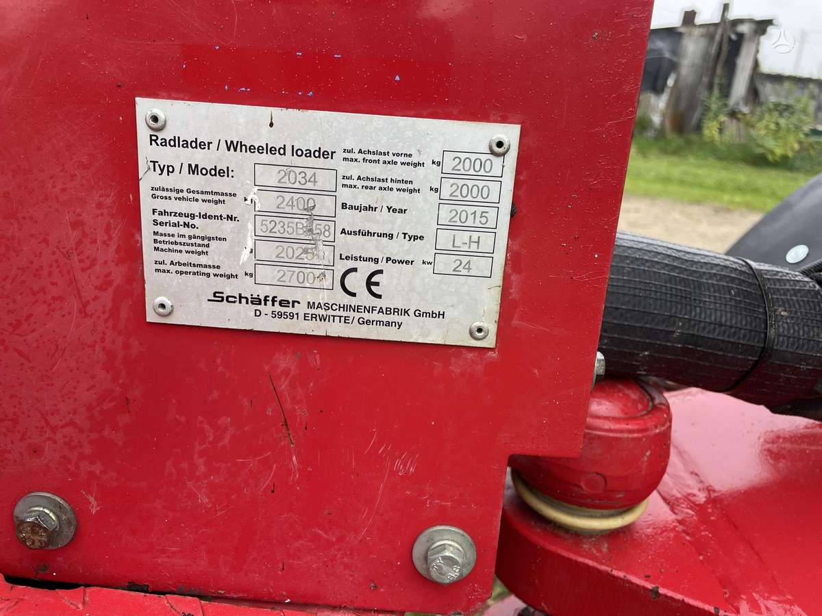 Schaffer 2034, frontal loader