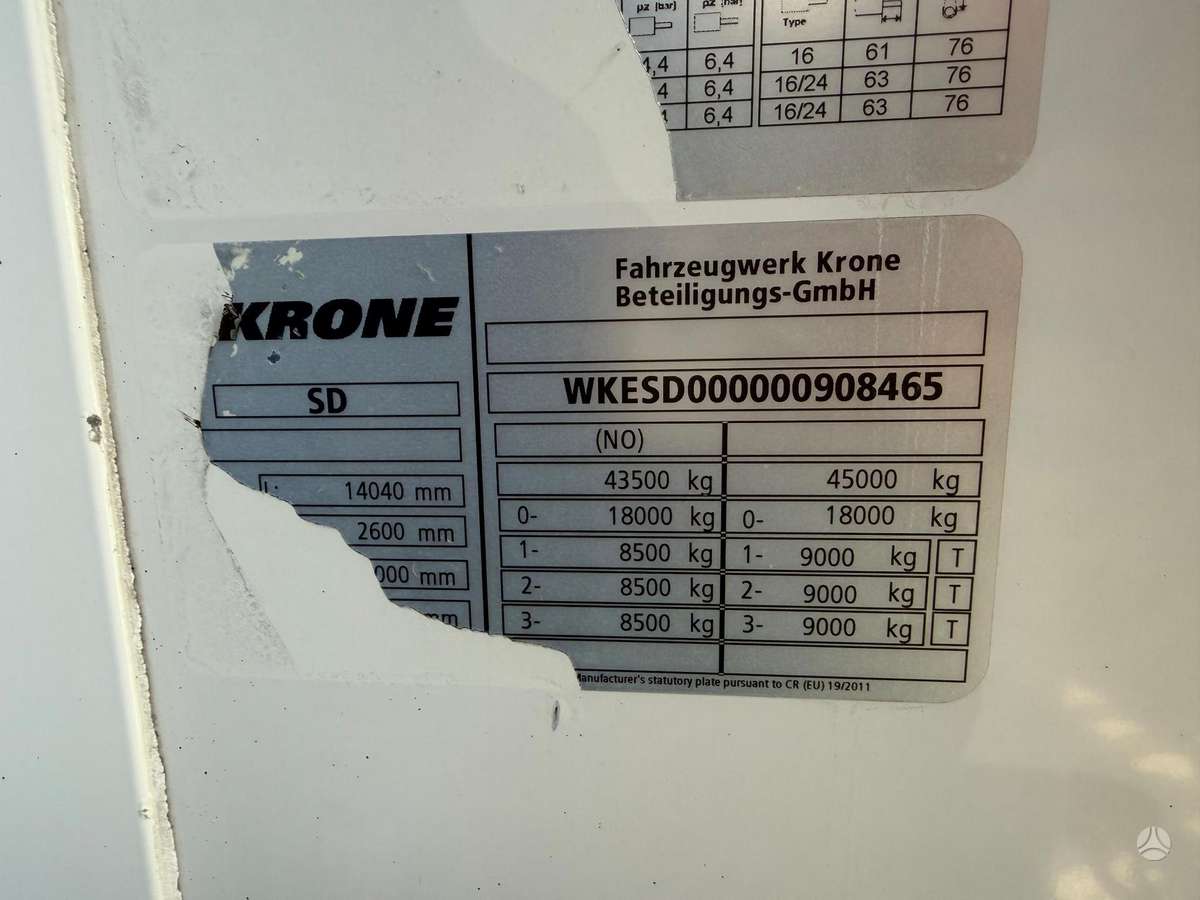 Krone SD, рефрижераторы