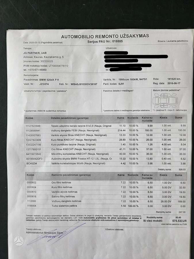 BMW 525, 2.0 l., Универсал