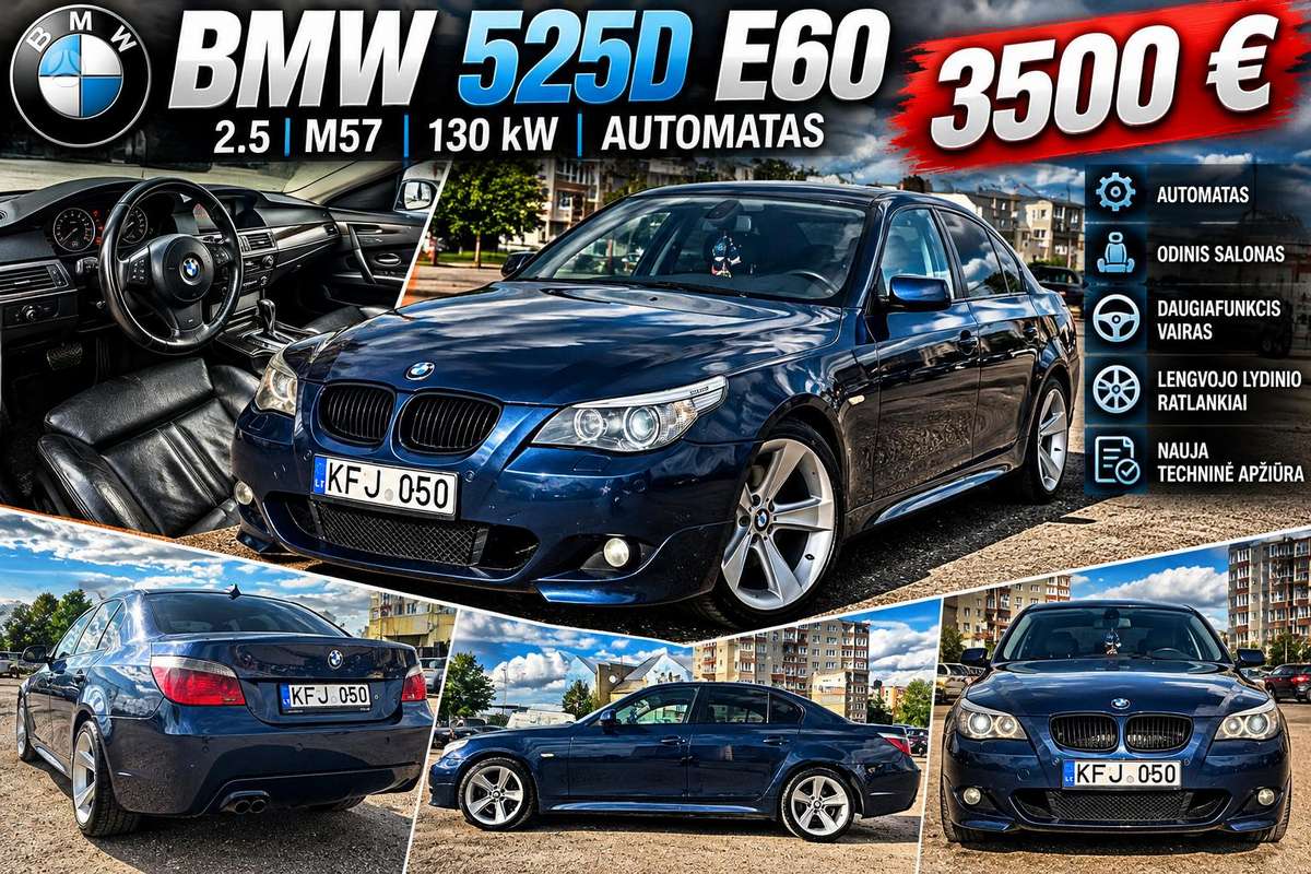BMW 525, 2.5 l., Седан