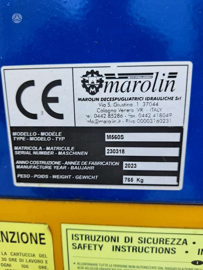 Marolin M560S, сенокосилки / измельчители