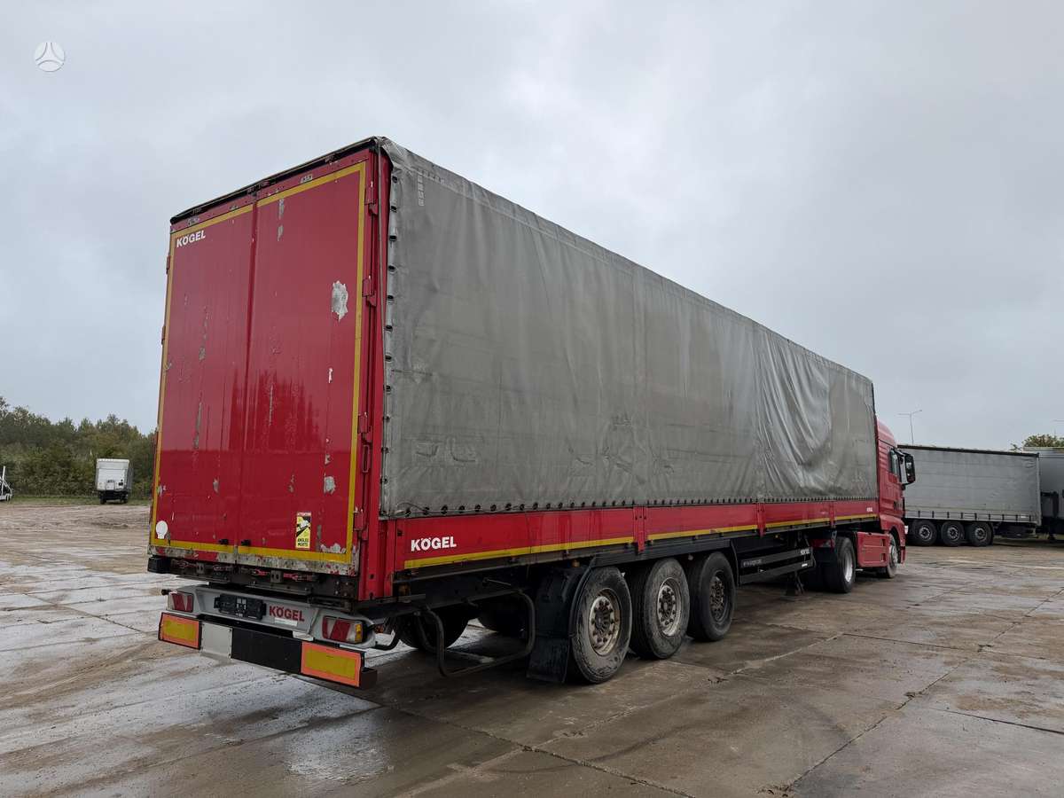 Kögel Super.  !!!, dropside with tarpaulin