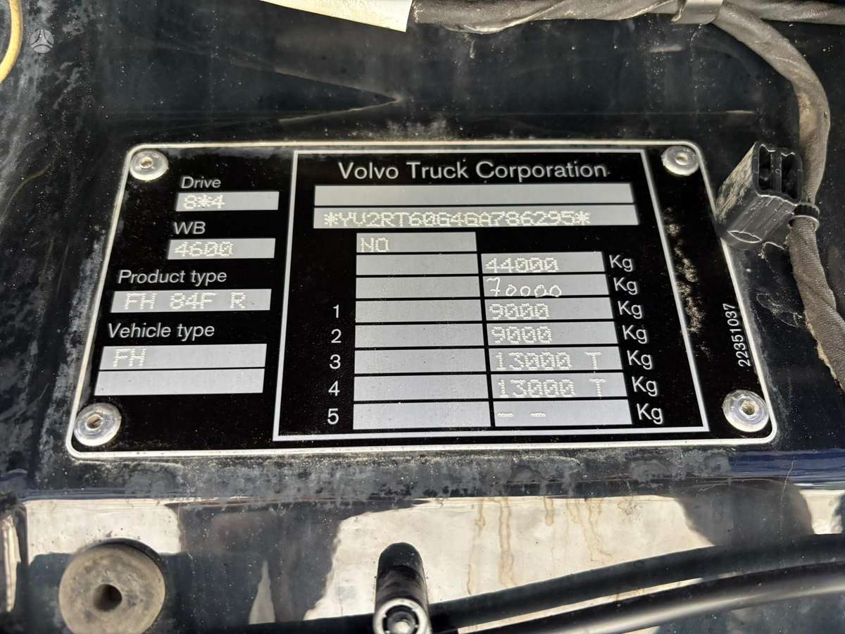 Volvo FH 540 8x4, самосвалы