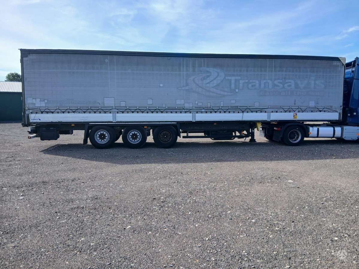 Schmitz SCB*S3T, curtainsider with dropside