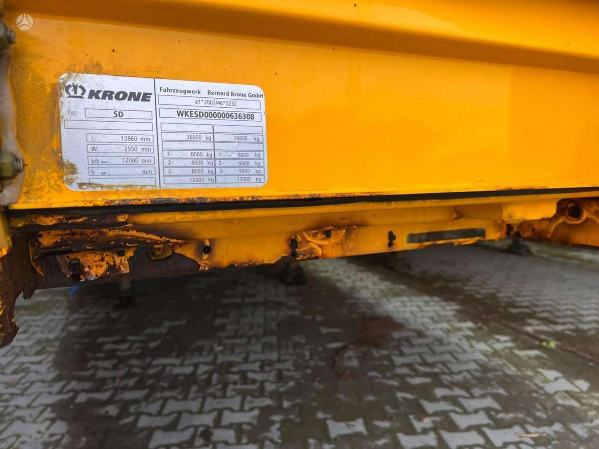 Krone SD27, curtain / tarpaulin
