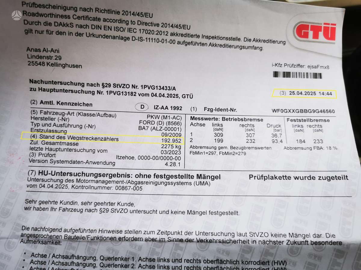 Ford Mondeo, 2.0 l., Универсал