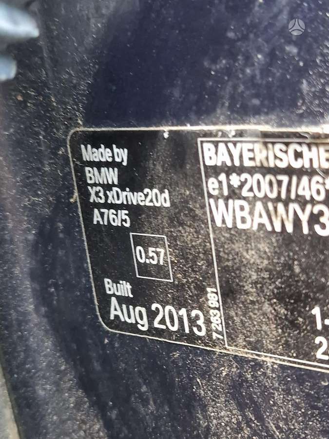 BMW X3 Dalimis