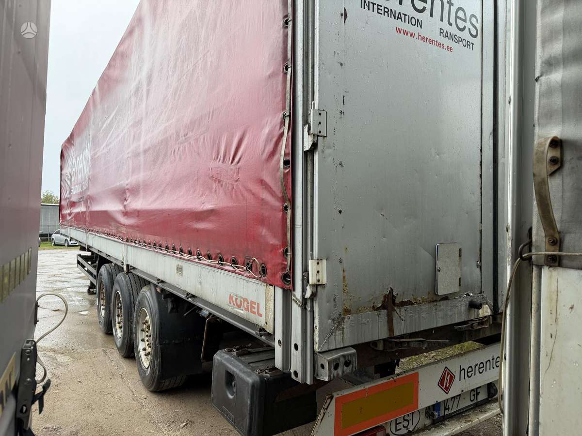 Kögel, dropside with tarpaulin