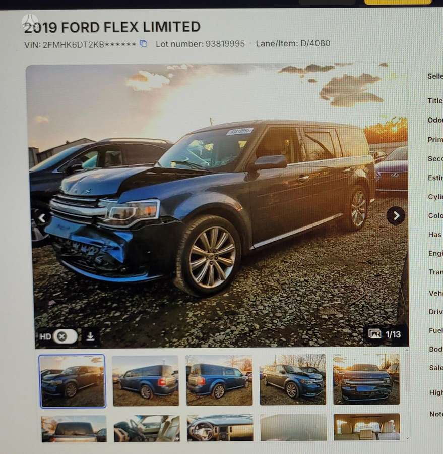 Ford Flex, 3.5 l., Внедорожник / Кроссовер