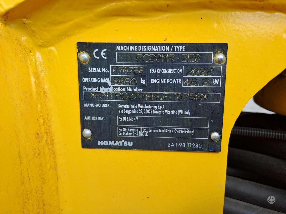 Komatsu PC80MR-5E0, мини-экскаваторы