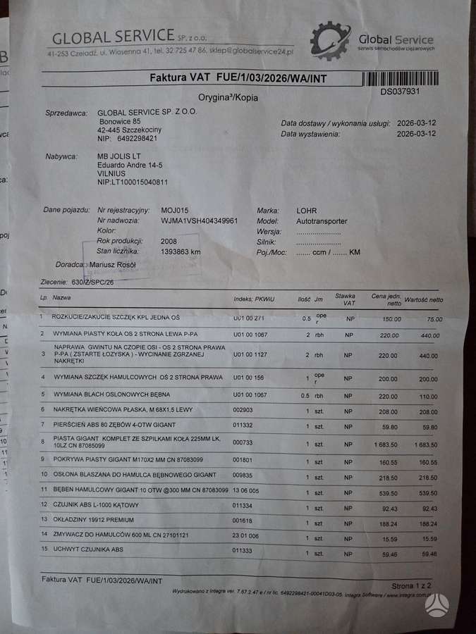 Iveco Stralis, auto transporters