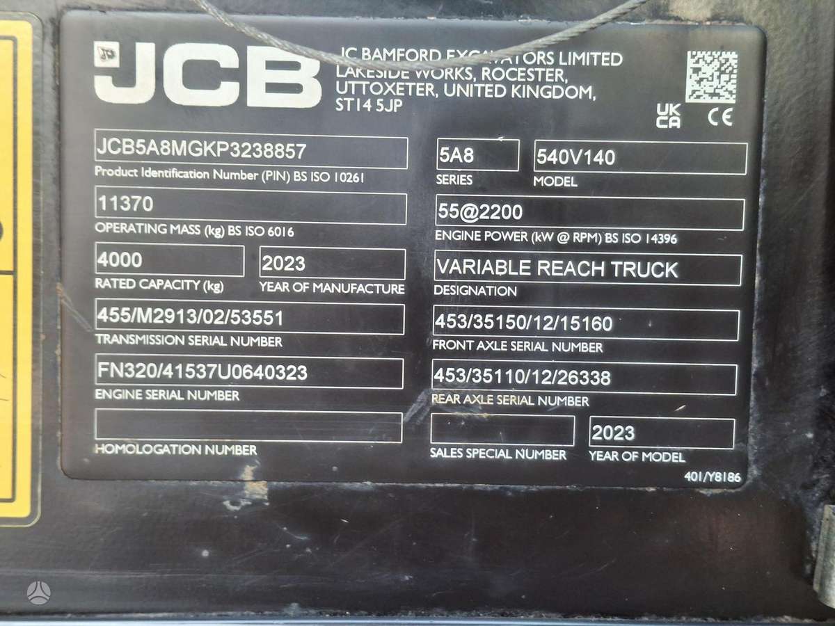 JCB 540-140, telescopic handler