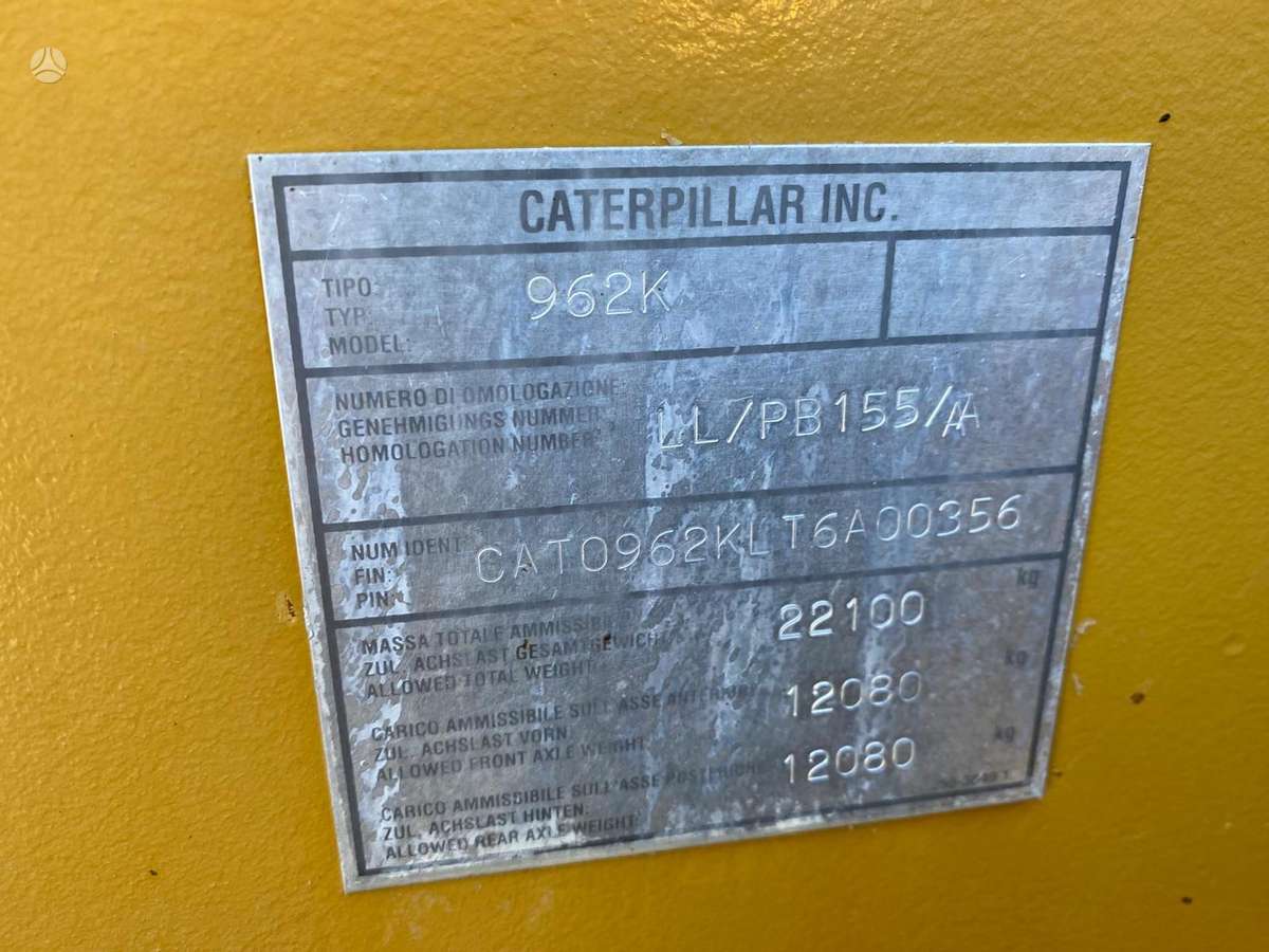 Caterpillar 962K, frontal loader