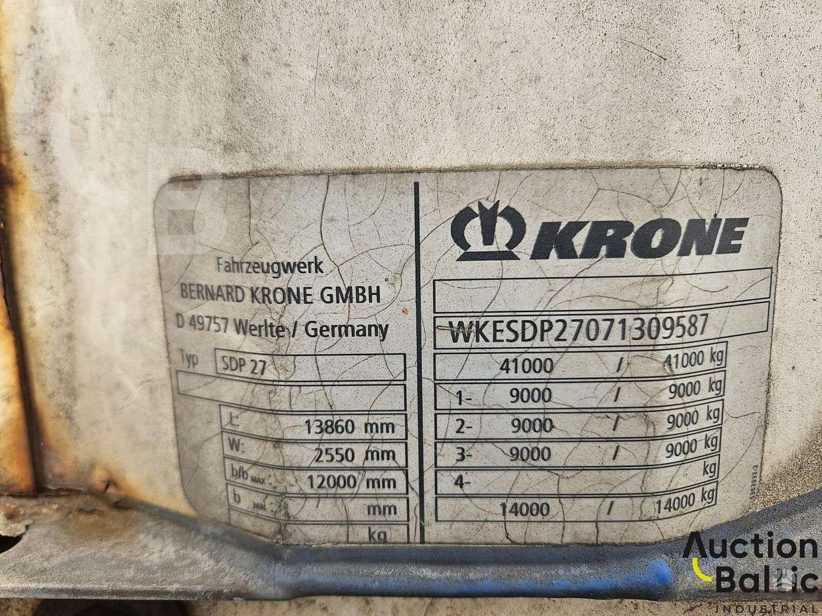 Krone SD, пологовые / тентовые