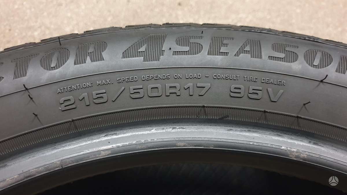 Goodyear Vector 4 Seasons, летние 215/50 R17