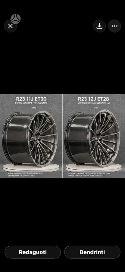 Vossen, кованые колёсные диски, R23